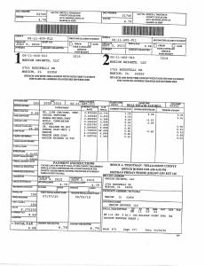 Exhibit A Tax-Bills Tax Record Cards Williamson County-illinois Il Property Tax Fraud 0528