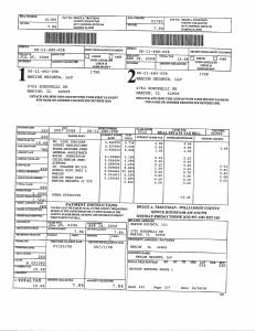 Exhibit A Tax-Bills Tax Record Cards Williamson County-illinois Il Property Tax Fraud 0631