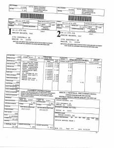 Exhibit A Tax-Bills Tax Record Cards Williamson County-illinois Il Property Tax Fraud 0661