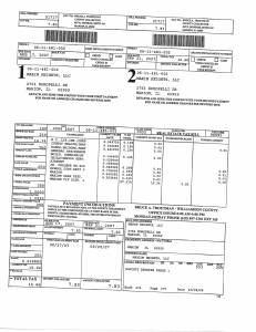 Exhibit A Tax-Bills Tax Record Cards Williamson County-illinois Il Property Tax Fraud 0680